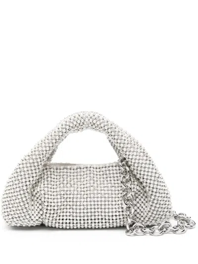 Stuart Weitzman The Moda Crystal Pearl Tote Bag In Neutrals