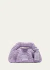Stuart Weitzman The Moda Mini Raffia Top-handle Bag In Purple