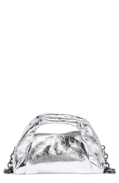 Stuart Weitzman The Moda Mini Tote In Silver