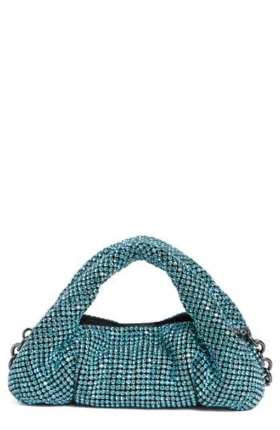 Stuart Weitzman The Moda Shine Mini Tote In Blue