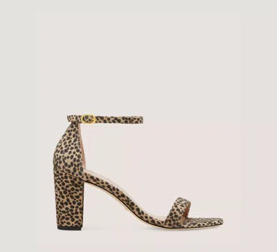 Stuart Weitzman Nearlynude Strap Sandal In Cheetah