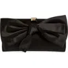 Stuart Weitzman The Vip Loveknot Clutch In Black