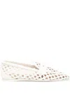Stuart Weitzman Thea Woven Leather Loafers
