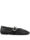 Stuart Weitzman Mary Jane Ballerina Shoes In Black