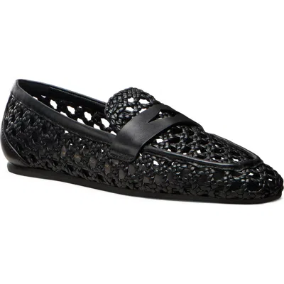 Stuart Weitzman Thea Penny Loafer In Black