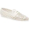 Stuart Weitzman Thea Woven Leather Loafers In Cream