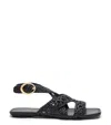 Stuart Weitzman Thea Sandals In Black