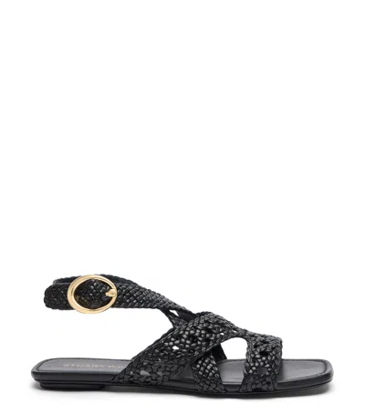STUART WEITZMAN STUART WEITZMAN, THEA SANDAL, SANDALEN, BLACK, WOVEN