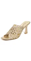 Stuart Weitzman Thea Slides 75mm Golden In Golden