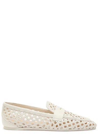 STUART WEITZMAN STUART WEITZMAN THEA WOVEN LEATHER LOAFERS