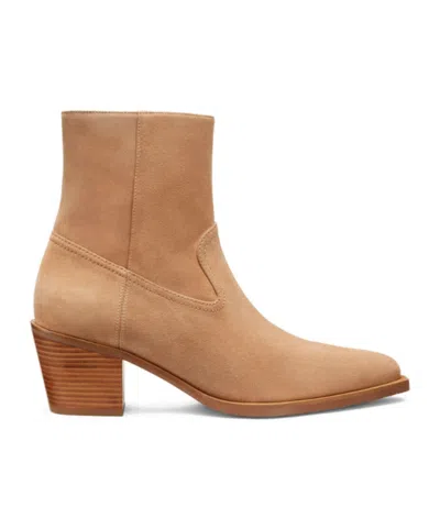 Stuart Weitzman Thick Heeled Short Boots In Brown