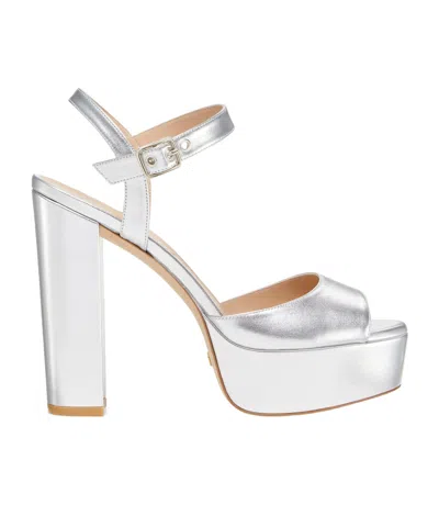 STUART WEITZMAN THICK SOLED HIGH-HEELED SANDALS