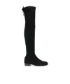 Stuart Weitzman Over-the-knee Boots With Luxurious Suede Finish And Elegant Design In Black