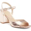 Stuart Weitzman Tia 75 Block Heel Sandal In Ballet