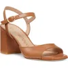 Stuart Weitzman Women's Tia 75 Block Heel Sandals In Tan