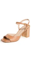 Stuart Weitzman Tia Block Sandals 75mm Tan In Tan