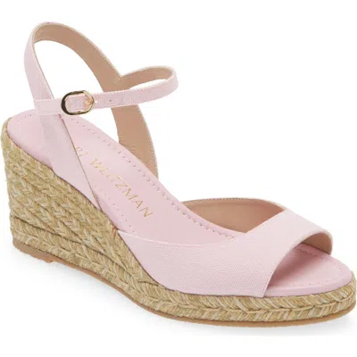 Stuart Weitzman Tia Espadrille Wedge Sandal In Ballet