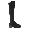 Stuart Weitzman Reserve Suede Over-the-knee Boot In Black