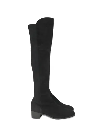 Pre-owned Stuart Weitzman Tia Over-the-knee Boots In Black