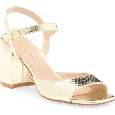 Stuart Weitzman Tia Sandal In Platino