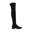 Stuart Weitzman Over-the-knee Boots With Luxurious Suede Finish And Elegant Design In Black