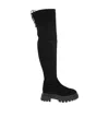 Stuart Weitzman Tie-fastened Thigh High Boots In Black