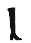 Stuart Weitzman Womens Black Tieland Suede Over-the-knee Boots In Black