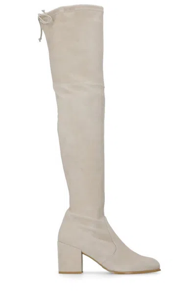 Stuart Weitzman Tieland Over The Knee Boots In Beige