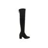 Stuart Weitzman Womens Black Tieland Suede Over-the-knee Boots In Black