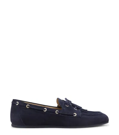 Stuart Weitzman , Tinsley Moccasin, Flats And Loafers, Nice Blue, Sport Suede
