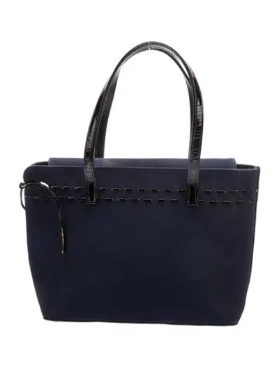 Pre-owned Stuart Weitzman Top Handle Bag In Blue