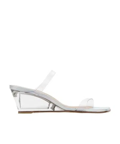 Stuart Weitzman Transparent Pvc Lucite Aleena Mules