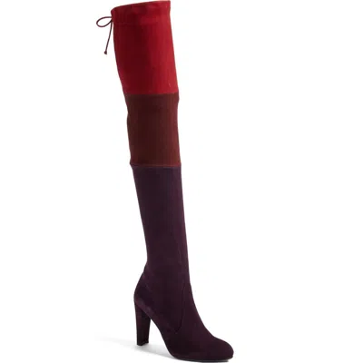 Stuart Weitzman 'troika' Over The Knee Boot In Purple