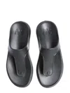 Stuart Weitzman T-strap Slide Sandal In Black