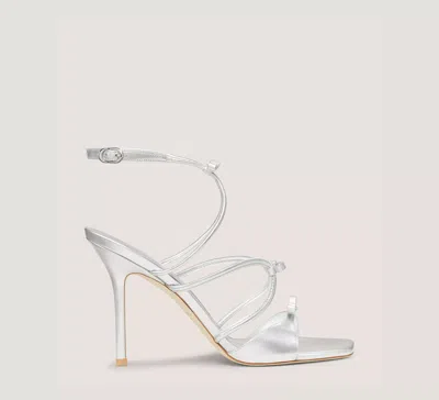 Stuart Weitzman Tully 100 Sandal In Silver