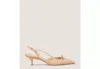 Stuart Weitzman Tully 50 Slingback In Adobe Beige
