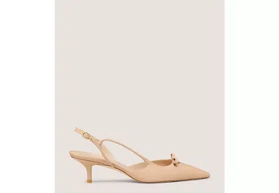 Stuart Weitzman Tully 50 Slingback In Adobe Beige
