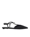 Stuart Weitzman Tully Crystal T-strap Ballerina Shoes In Black