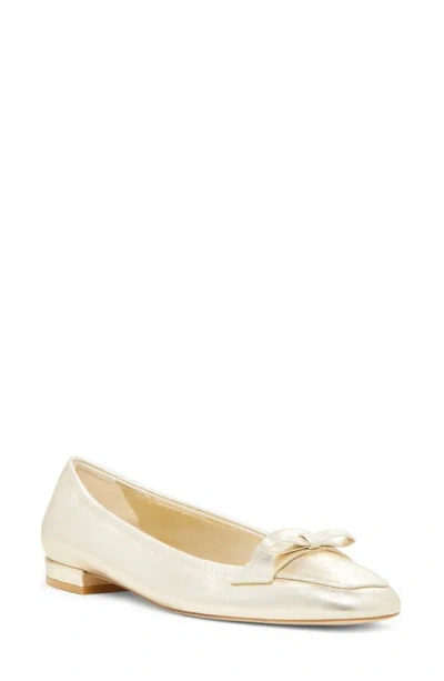 Stuart Weitzman Tully Loafer In Light Gold