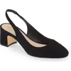 Stuart Weitzman Twist Block Heel Slide Sandal In Black