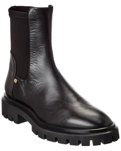 Stuart Weitzman Ultra Lug City Leather Bootie In Animal Print