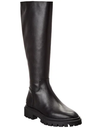 STUART WEITZMAN ULTRA LUG LEATHER KNEE-HIGH BOOT