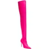 Stuart Weitzman Ultrastuart 100 Stretch Over The Knee Boot In Pink