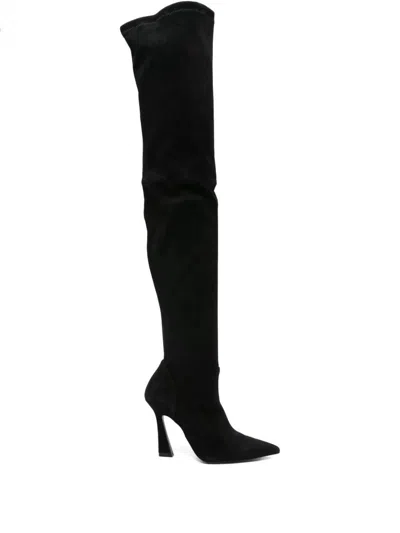 Stuart Weitzman "ultravinnie" Boot 100 Shoes In Black
