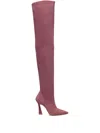 Stuart Weitzman Ultravinnie Pointed-toe Over-the-knee Boots In Pink