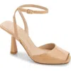 Stuart Weitzman Val Ankle Strap Sandal In Nude