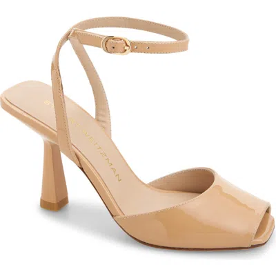 Stuart Weitzman Val Ankle Strap Sandal In Nude
