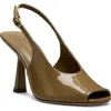 Stuart Weitzman Val Slingback 85 Sandal In Brown