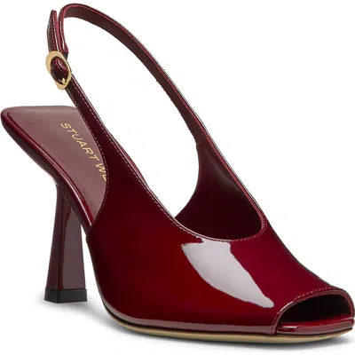 Stuart Weitzman Val Slingback 85 Sandal In Brown
