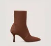 Stuart Weitzman Naomi 50 Suede Ankle Boots In Brown